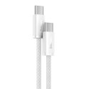 Kabel przewód Dynamic Series USB-C - USB-C 100W 1m - biały