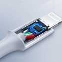 Kabel przewód MFi USB-C - iPhone Lightning 20W 3A 0.25m - biały