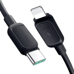 Kabel przewód Multi-Color Series A14 USB-C - iPhone Lightning 20W 1.2 m - czarny