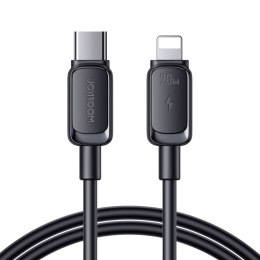 Kabel przewód Multi-Color Series A14 USB-C - iPhone Lightning 20W 1.2 m - czarny