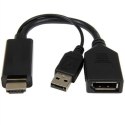 I/O ADAPTER HDMI TO DP/BLACK A-HDMIM-DPF-01 GEMBIRD