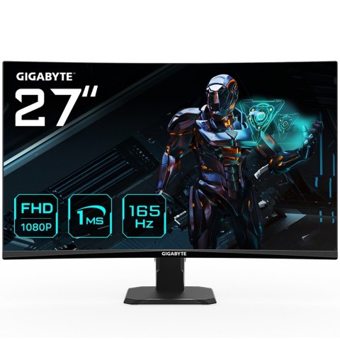 Gigabyte GS27F monitor komputerowy 68,6 cm (27") 1920 x 1080 px Full HD LCD Czarny