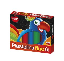 Plastelina fluo 6 kolorów 15 g