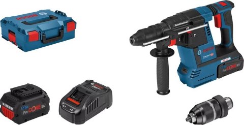 BOSCH MŁOT UDAROWY OBROTOWY GBH 18V-26 F 2.6J 2*5.5AH L-BOXX