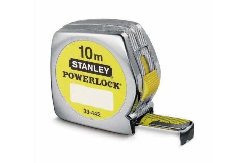 Miara stalowa powerlock 10 m x 25 mm ob. chromowana - luz 12