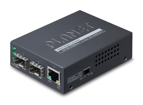 PLANET GT-1205A konwerter sieciowy 1000 Mbit/s Czarny