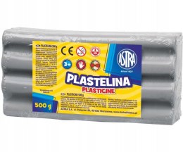 Plastelina Astra 500g popielata