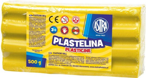 Plastelina Astra 500g żółta