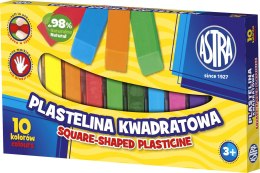 Plastelina kwadratowa Astra 10 kolorów