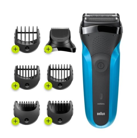 Braun Braun | Golarka z trymerem | Shave&Style 310BT | Bezprzewodowa | Wet & Dry | Liczba stopni długości 5 | Czarny/Niebieski