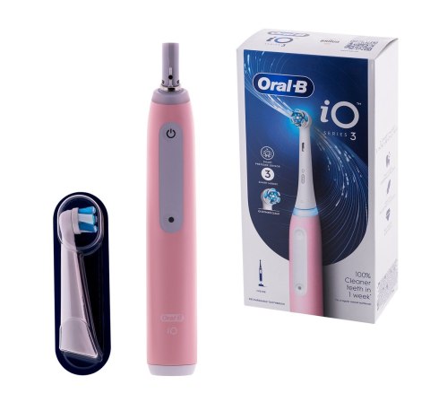 Braun Oral-B szczoteczka elektryczna iO 3 PINK - szczoteczka magnetyczna