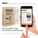 CLUB3D Ultra High Speed HDMI 4K120Hz, 8K60Hz Certified Cable 48Gbps M/M 2 m / 6.56 ft