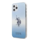 ND38_USHCP12MPCDGBL US Polo Assn Dh & Logo Gradient - Etui iPhone 12 / iPhone 12 Pro (niebieski)