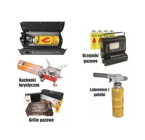 ZESTAW 4 GAZÓW / NABOJE GAZOWE / PRZECIWYBUCHOWY SYSTEM CRV / KARTUSZ 227g / TYP MSF-1a TIROSS TS-700B-4