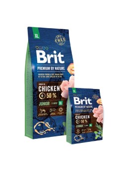 BRIT PREMIUM BY NATURE Junior XL- sucha karma dla szczeniąt ras dużych - 15 kg