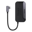 4w1 Rozdzielacz portów PadJoy HUB USB do tabletu smartfona USB-C HDMI mini jack ciemnoszary