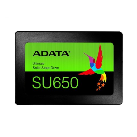 ADATA ADATA | Ultimate SU650 3D NAND SSD | 480 GB | Format SSD 2,5" | Interfejs SSD SATA | Prędkość odczytu 520 MB/s | Prędkość zapisu