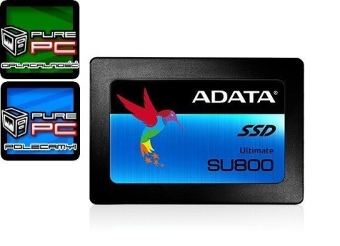 ADATA ADATA | Ultimate SU800 | 256 GB | Format dysku SSD 2,5" | Interfejs SSD SATA | Prędkość odczytu 560 MB/s | Prędkość zapisu 520 M