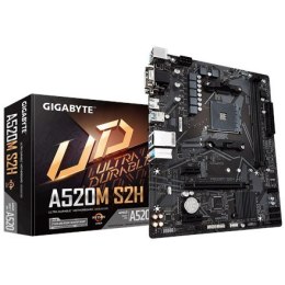 Gigabyte Gigabyte | A520M S2H 1.0 | Rodzina procesorów AMD | Gniazdo procesora AM4 | DDR4 DIMM | Gniazda pamięci 2 | Chipset AMD A | Micr