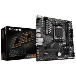 Gigabyte Gigabyte | A620M H 1.0 M/B | Rodzina procesorów AMD | Gniazdo procesora AM5 | DDR5 DIMM | Gniazda pamięci 2 | Obsługiwane interf