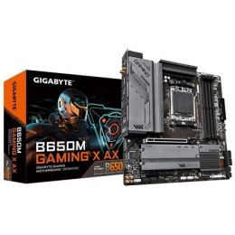 Gigabyte Gigabyte | B650M GAMING X AX 1.1 M/B | Rodzina procesorów AMD | Gniazdo procesora AM5 | DDR5 DIMM | Gniazda pamięci 4 | Obsługiw