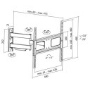 Logilink Logilink BP0019 Uchwyt ścienny do TV, 37"-70", pochylenie +10°-20°, obrót +-90°, 473 mm Logilink | Uchwyt ścienny | BP0019 | 37-