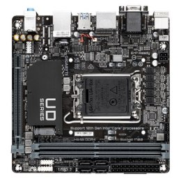 Gigabyte Gigabyte | H610I DDR4 1.0 M/B | Rodzina procesora Intel | Gniazdo procesora LGA1700 | DDR4 DIMM | Sloty pamięci 2 | Obsługiwane