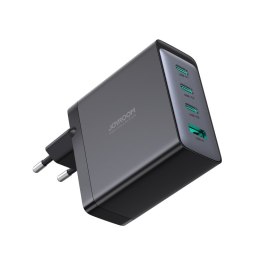 Ładowarka sieciowa GaN z kablem USB-C 3x USB-C USB-A 100W czarna