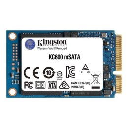 Kingston Kingston | KC600 | 1000 GB | Format SSD | Interfejs SSD mSATA | Prędkość odczytu 550 MB/s | Prędkość zapisu 520 MB/s